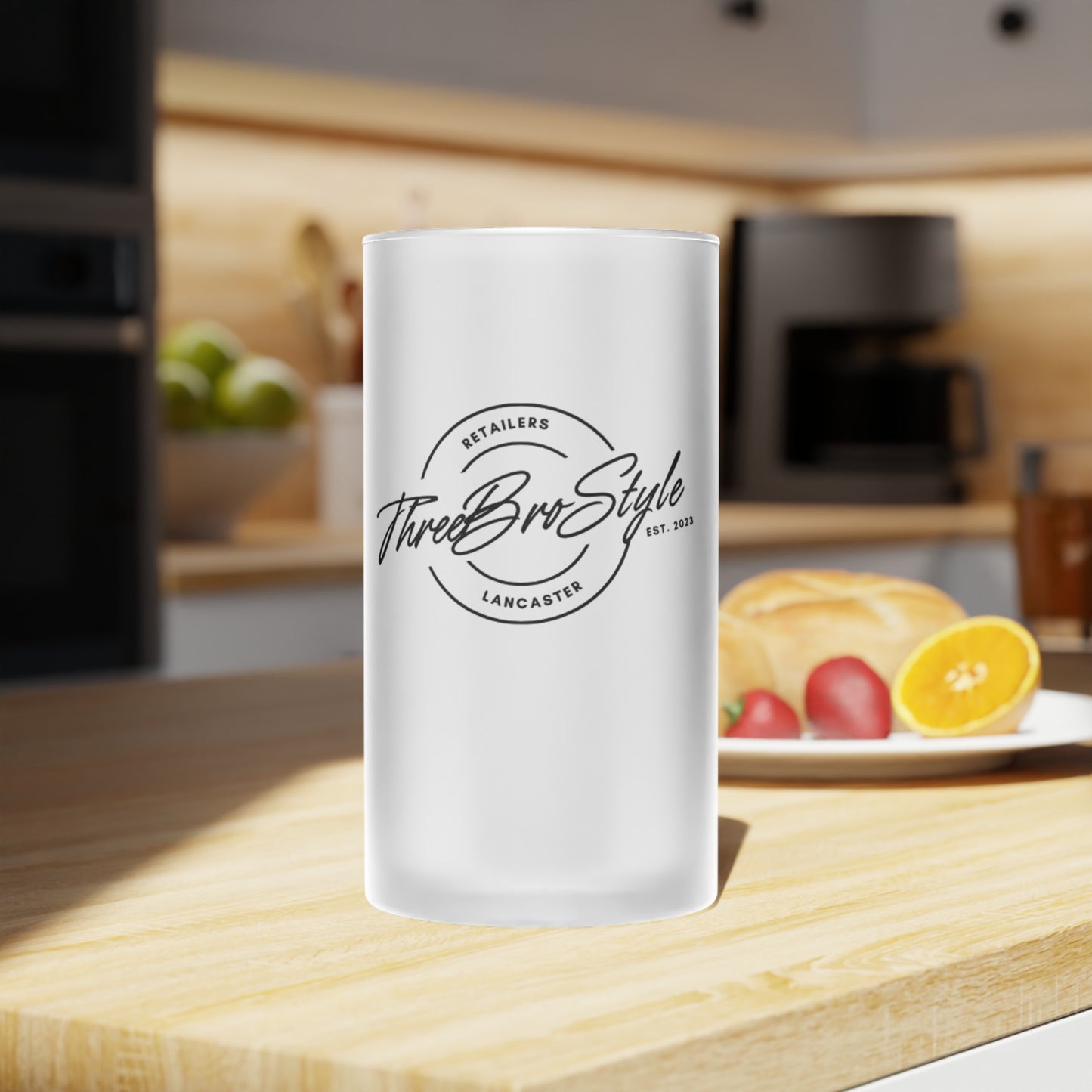 Three Bro Style Logo - Beer Mug