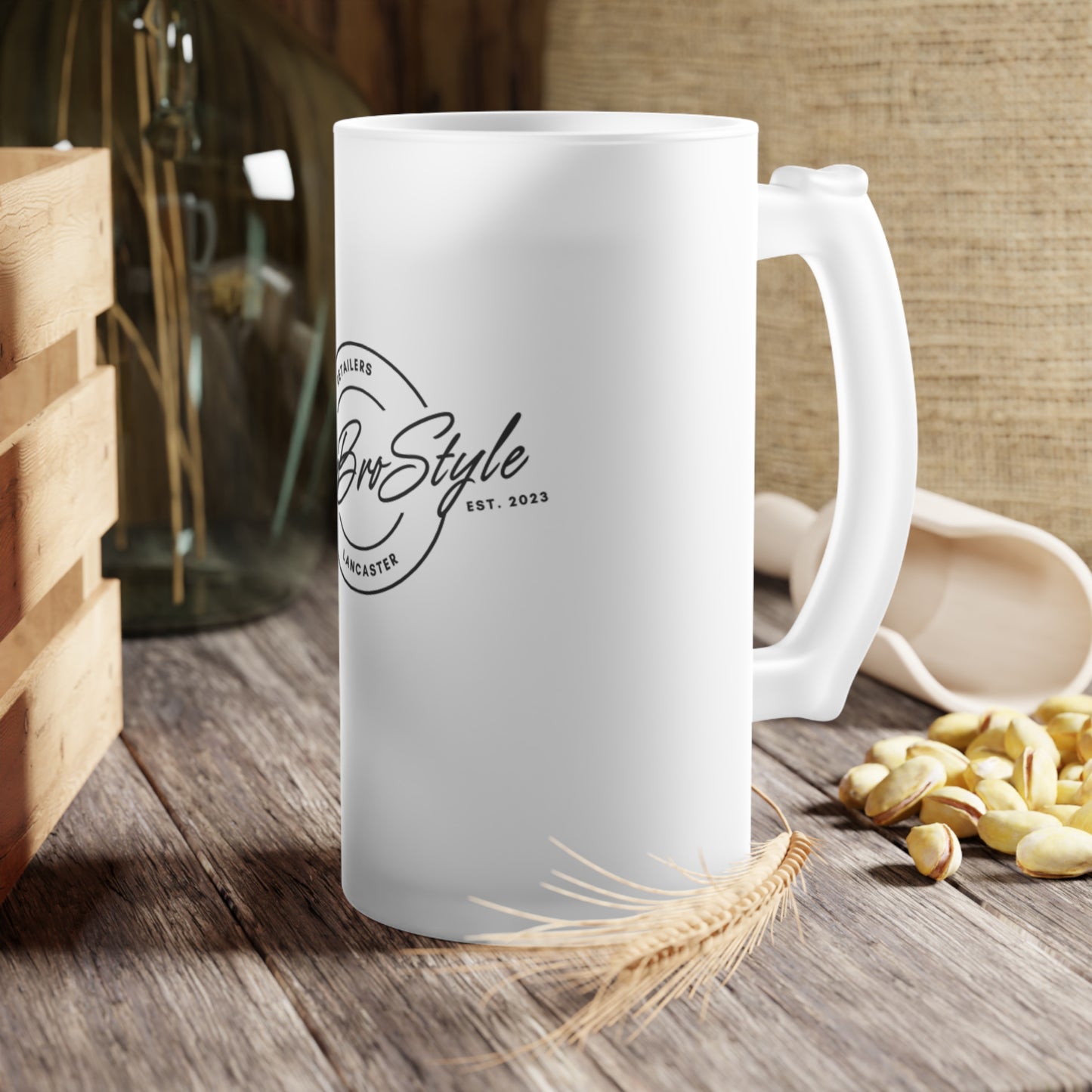 Three Bro Style Logo - Beer Mug