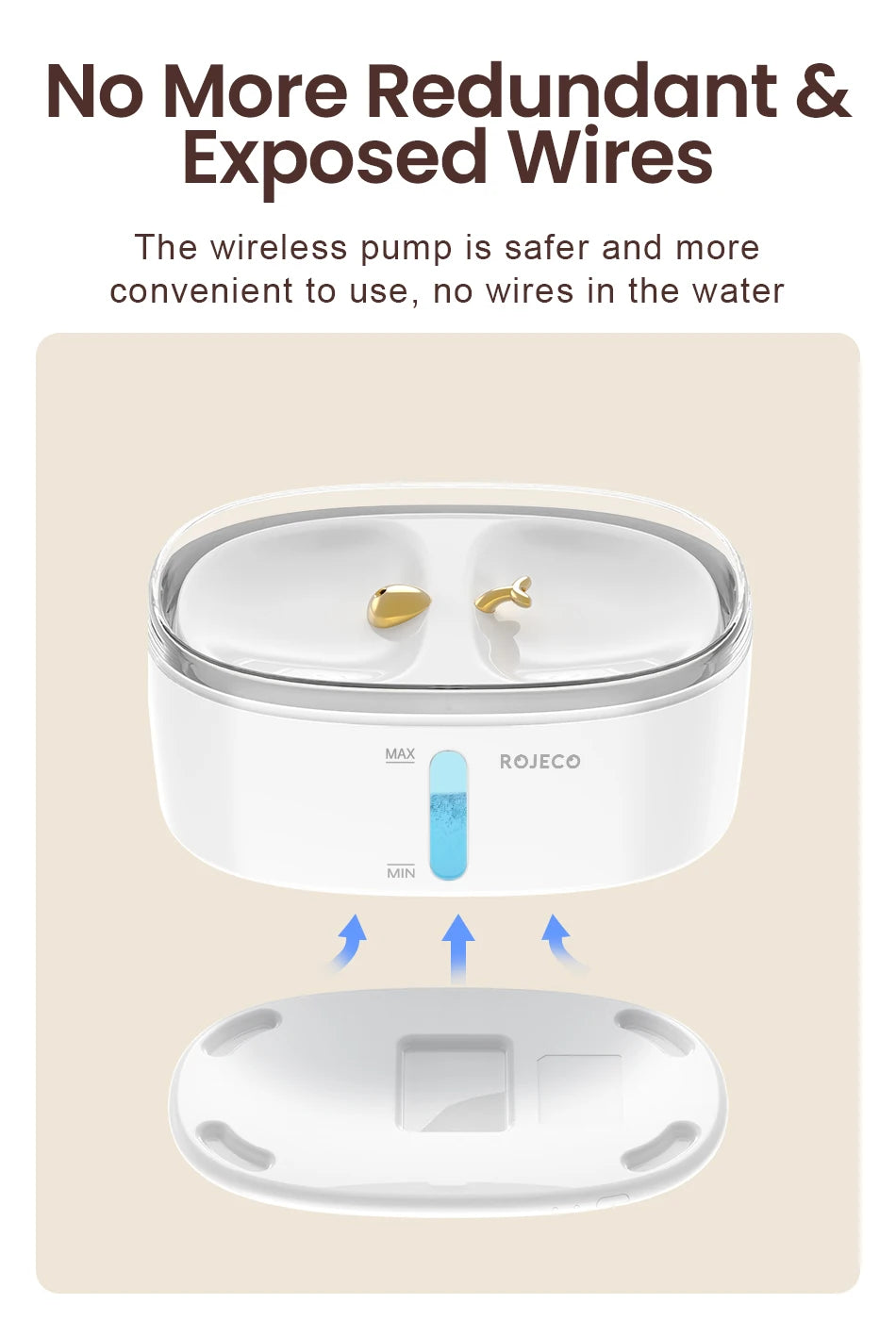 Automatic Pet Water Fountain Dual Bowls