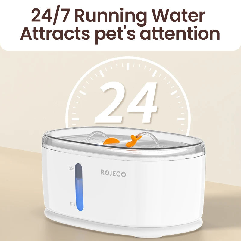 Automatic Pet Water Fountain Dual Bowls