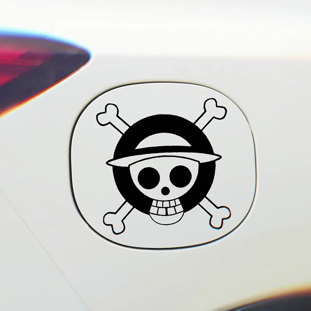 Car Stickers Luffy Pirates Anime Funny Reflective Decoration For Fuel Tank Cap Windshield Bumper Trunk Motorcycles Laptop D30