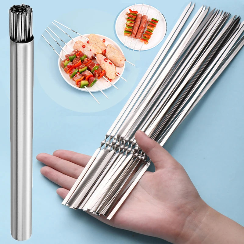 10/15 Pcs Stainless Steel Barbecue Skewer