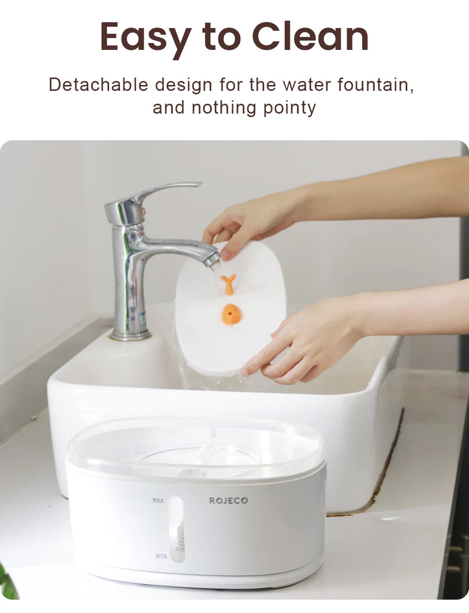 Automatic Pet Water Fountain Dual Bowls