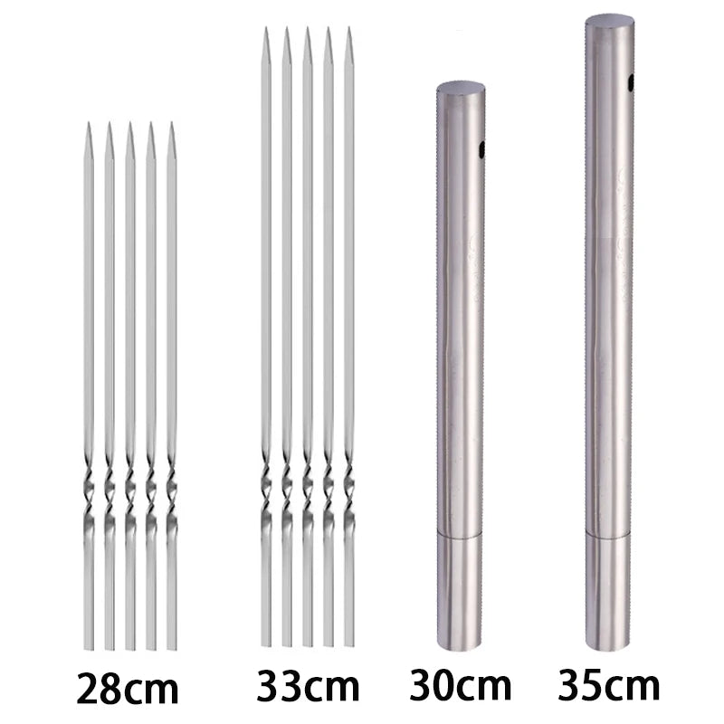 10/15 Pcs Stainless Steel Barbecue Skewer